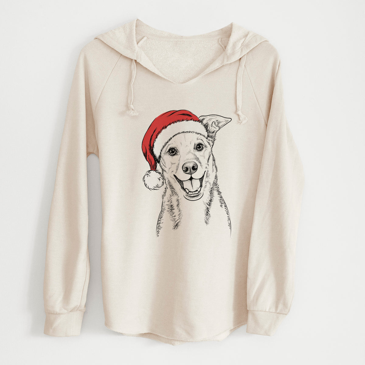 Santa Rocco the Mixed Breed - Cali Wave Hooded Sweatshirt