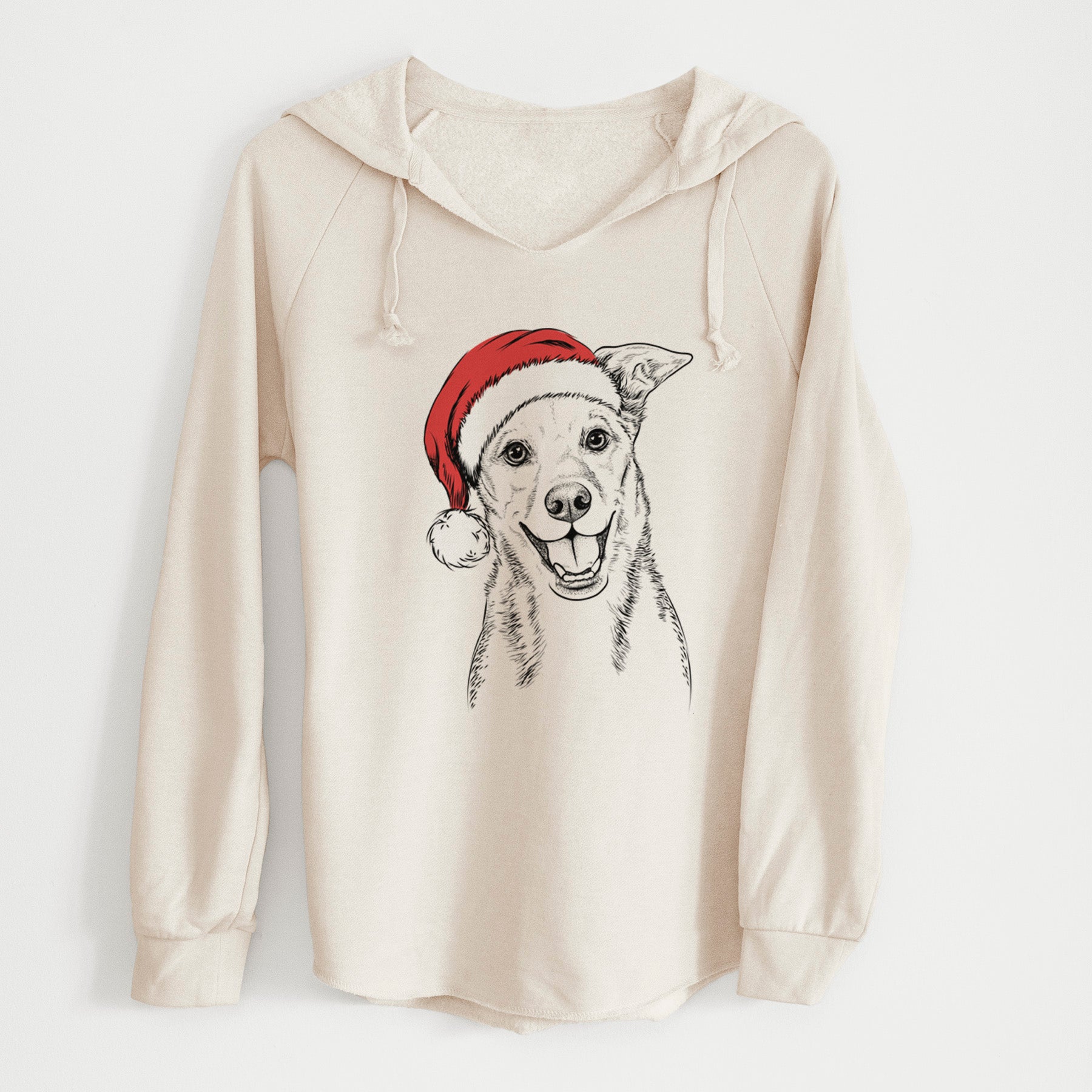 Santa Rocco the Mixed Breed - Cali Wave Hooded Sweatshirt