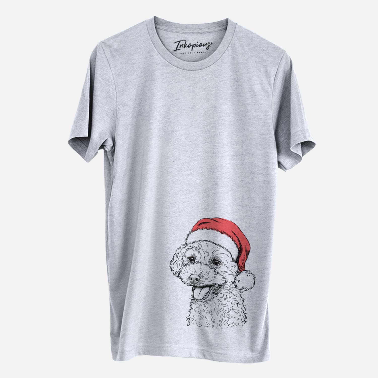 Santa Rocky the Teacup Poodle - Unisex Crewneck