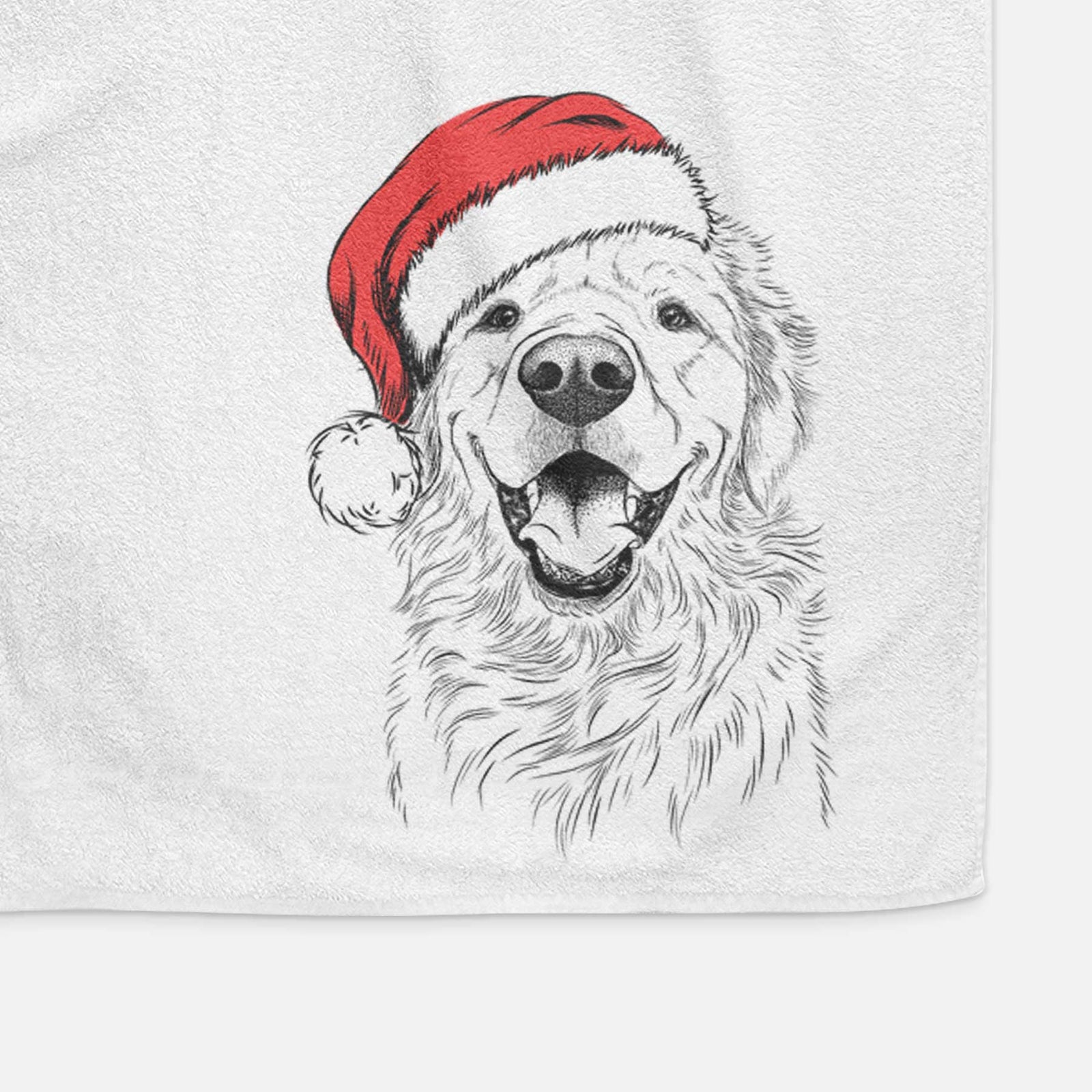 Roger the Golden Retriever Decorative Hand Towel