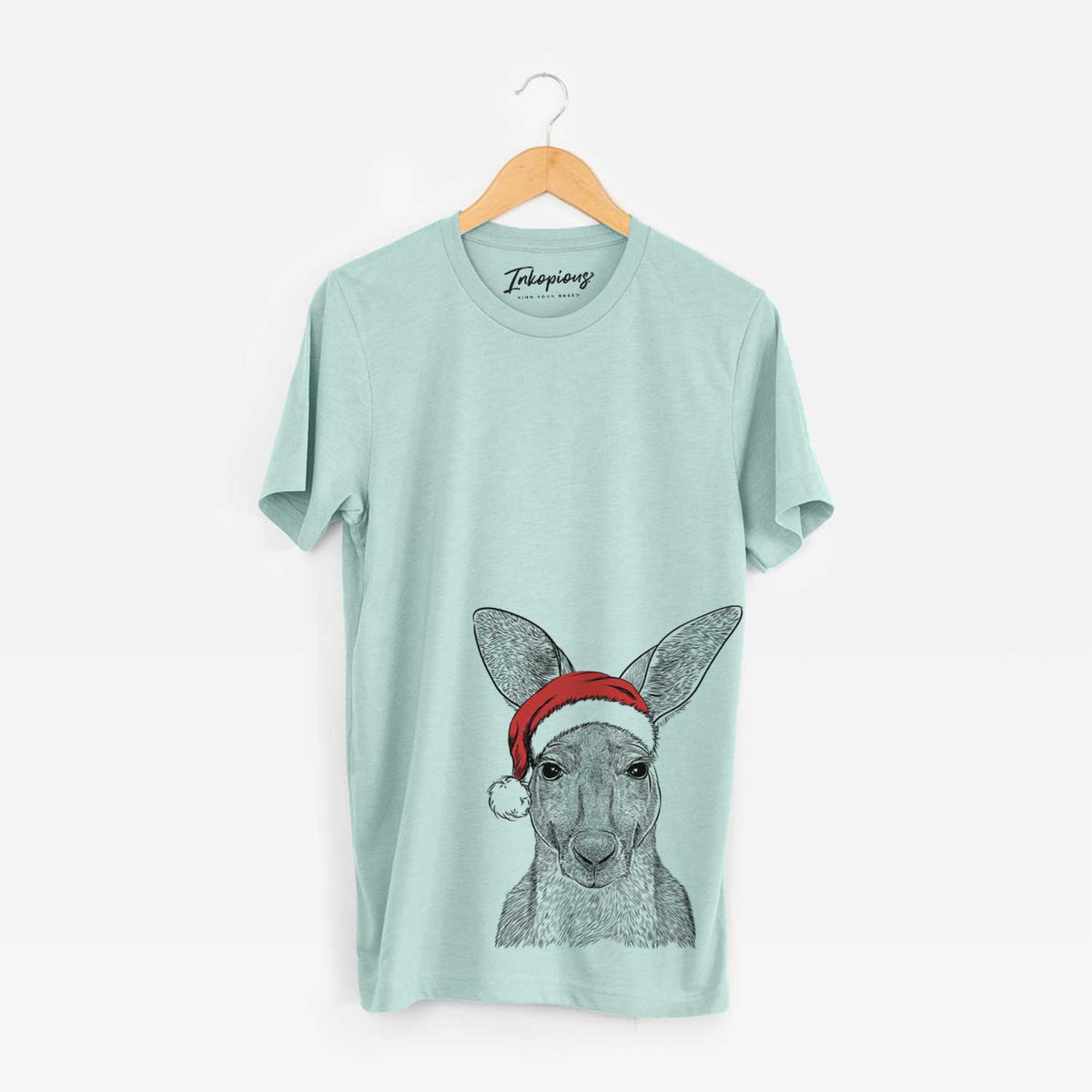 Santa Roger the Red Kangaroo - Unisex Crewneck