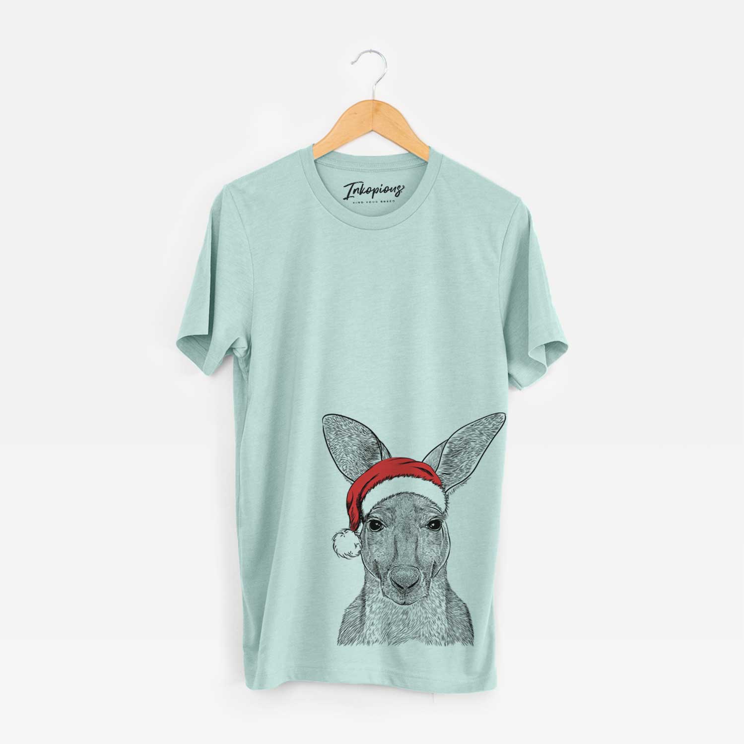 Santa Roger the Red Kangaroo - Unisex Crewneck