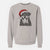 Santa Romeo the Rottweiler - Unisex Pigment Dyed Crew Sweatshirt