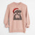 Santa Romeo the Rottweiler - Unisex Pigment Dyed Crew Sweatshirt