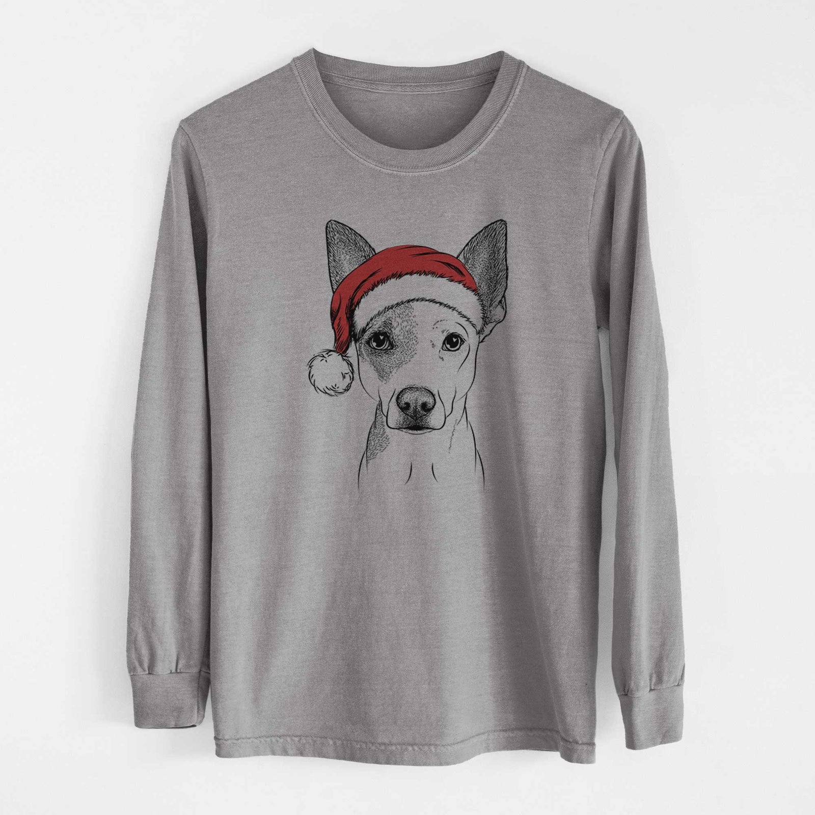 Santa Roo the Mixed Breed - Heavyweight 100% Cotton Long Sleeve