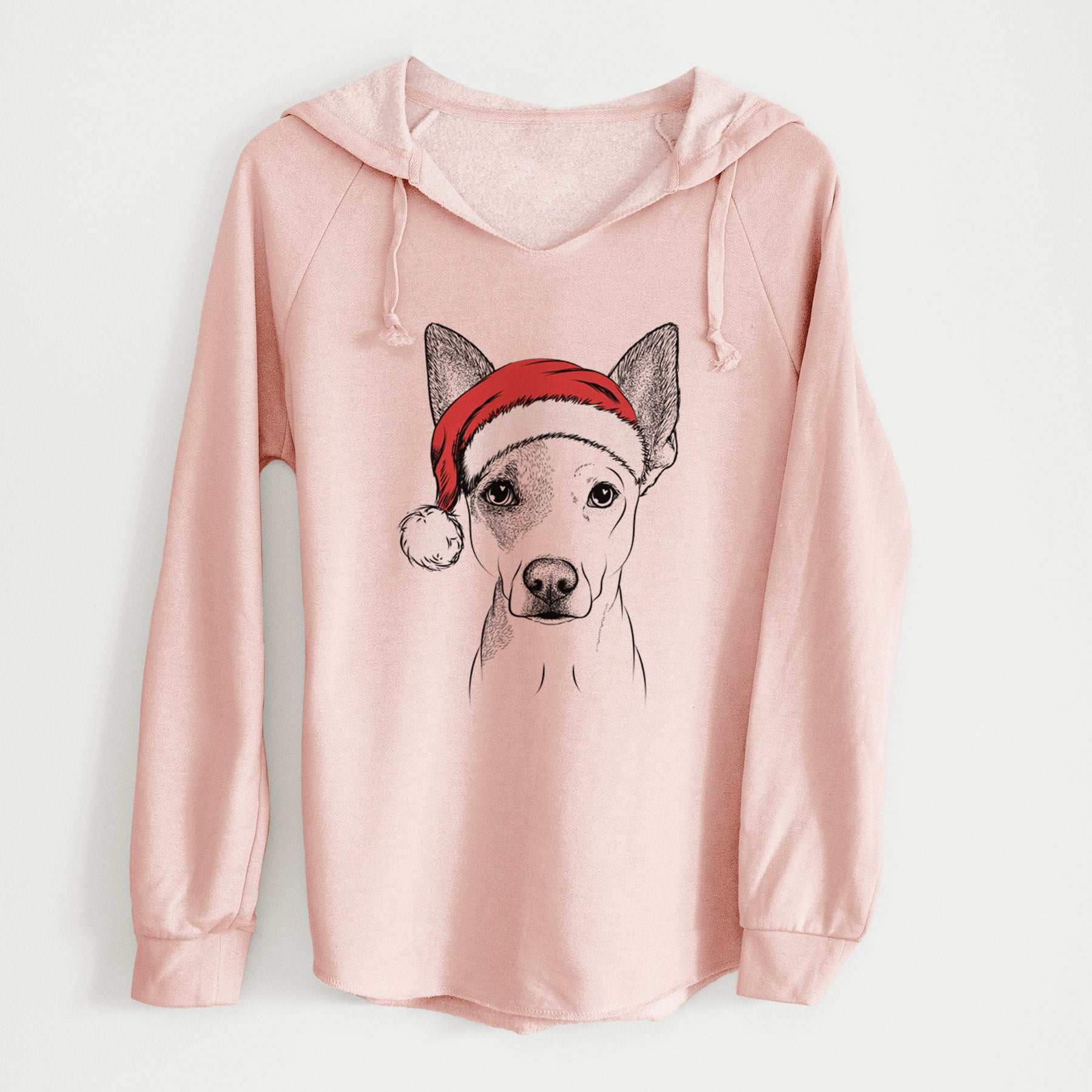 Santa Roo the Mixed Breed - Cali Wave Hooded Sweatshirt