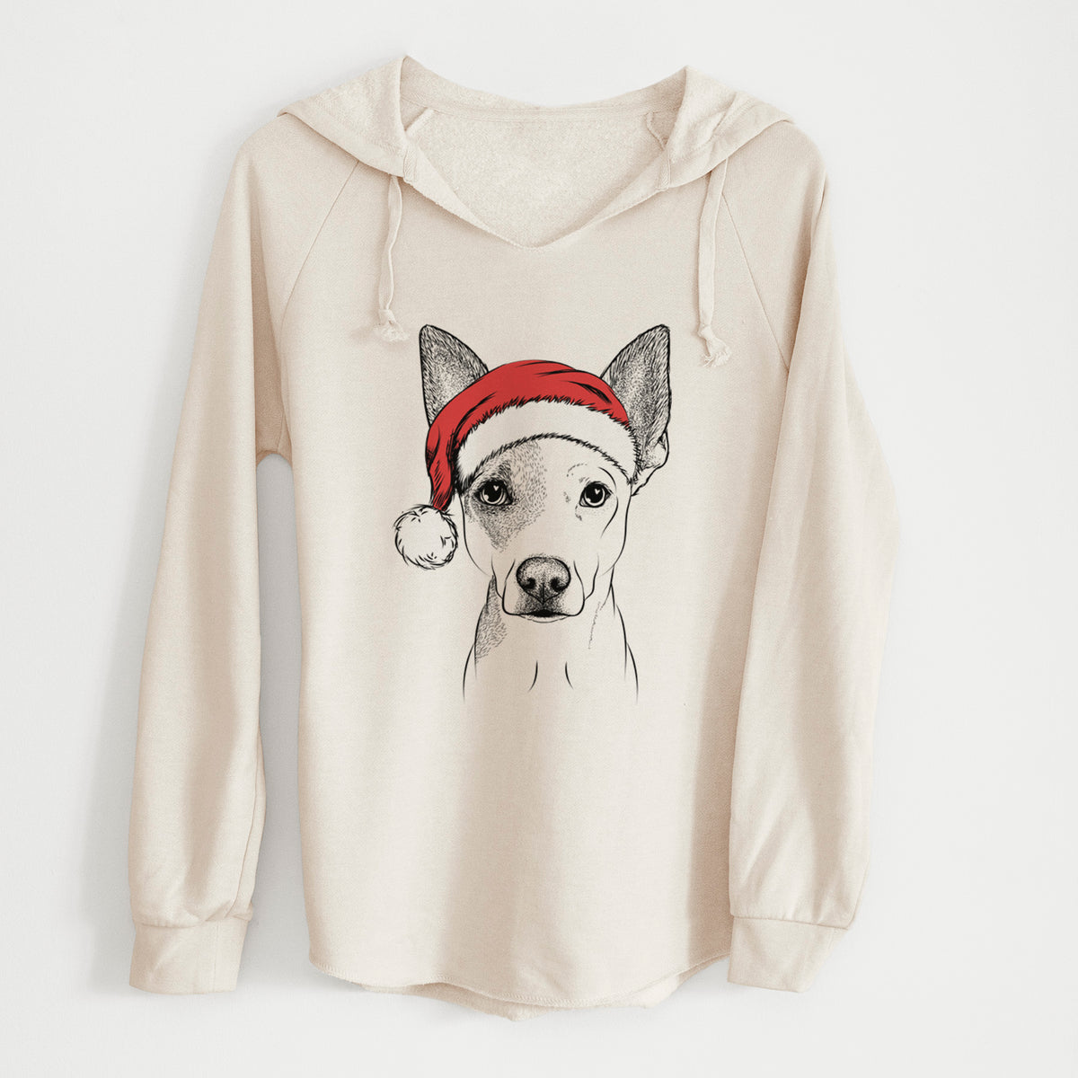 Santa Roo the Mixed Breed - Cali Wave Hooded Sweatshirt