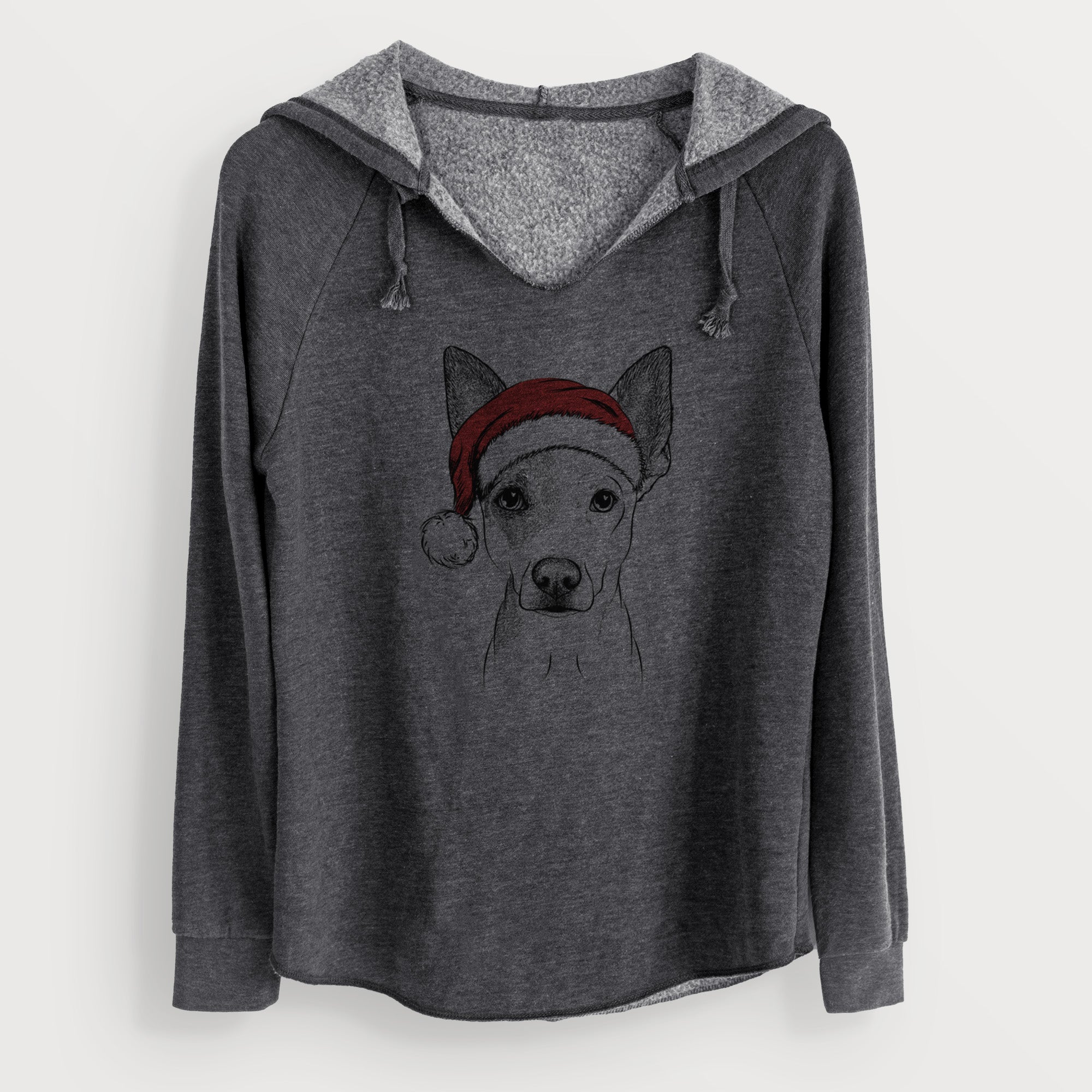 Santa Roo the Mixed Breed - Cali Wave Hooded Sweatshirt
