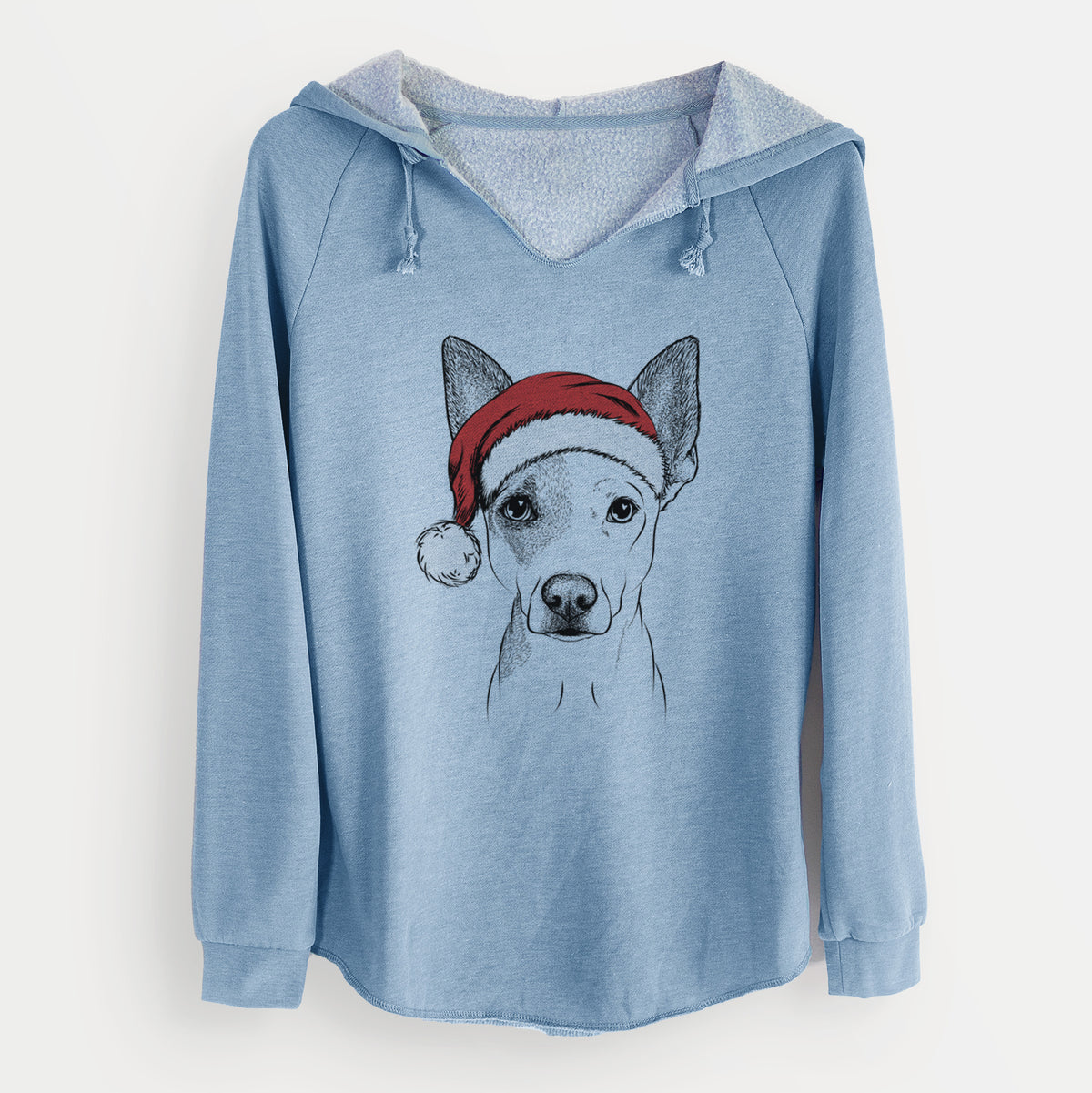 Santa Roo the Mixed Breed - Cali Wave Hooded Sweatshirt
