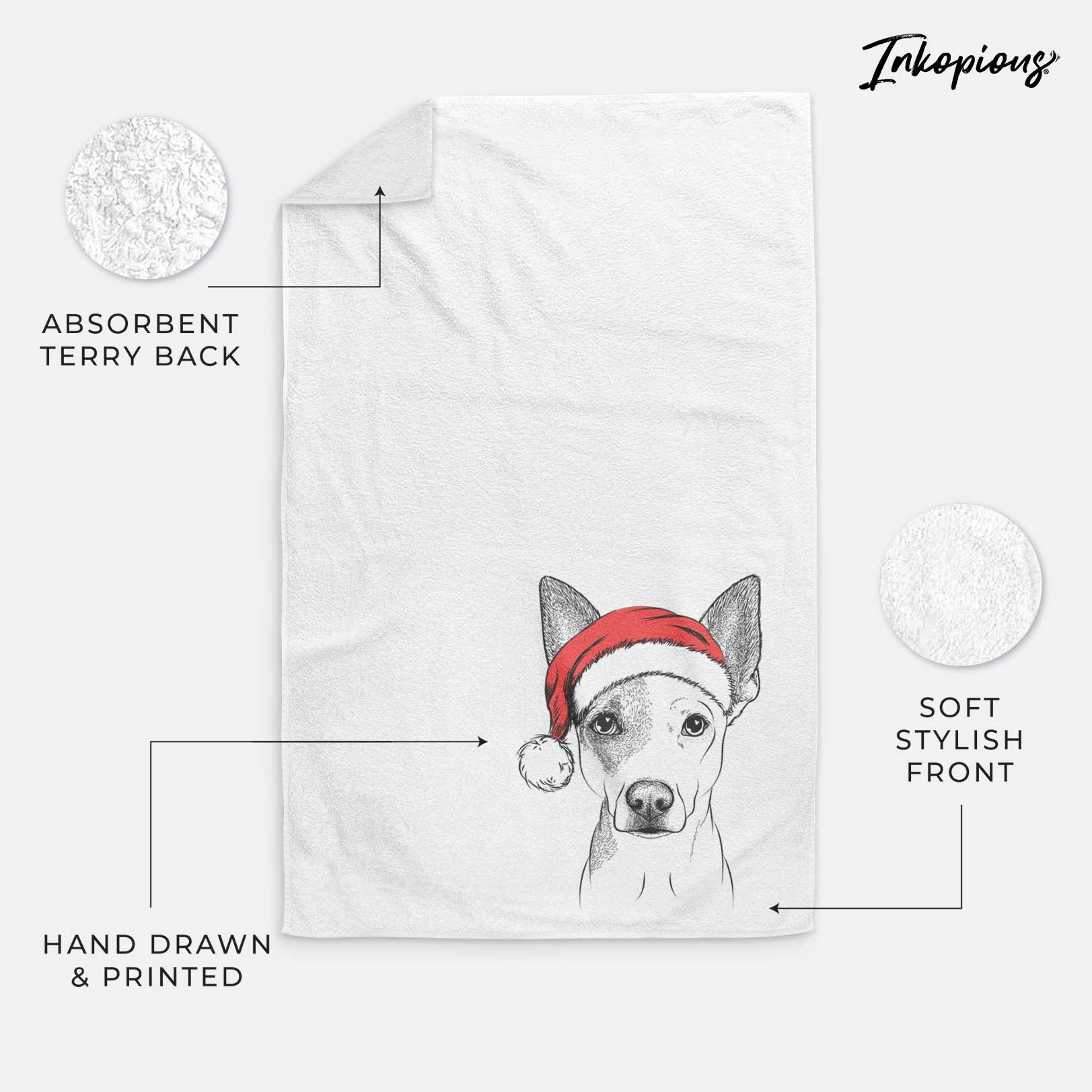 Roo the Mixed Breed Decorative Hand Towel