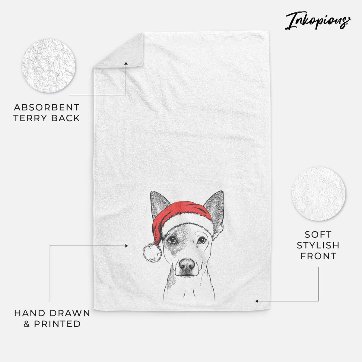 Roo the Mixed Breed Decorative Hand Towel