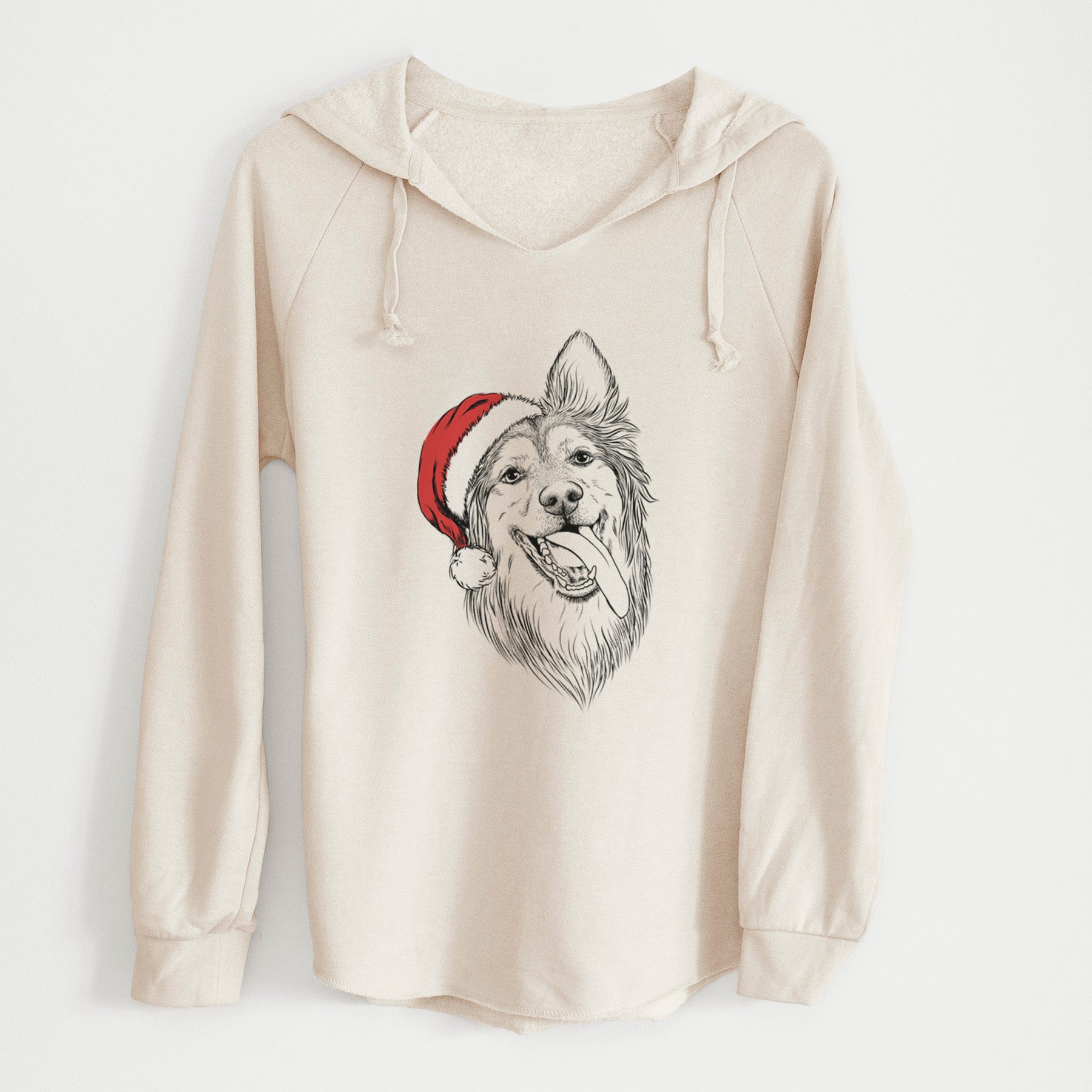 Santa Rosalie the German Shepherd Mix - Cali Wave Hooded Sweatshirt