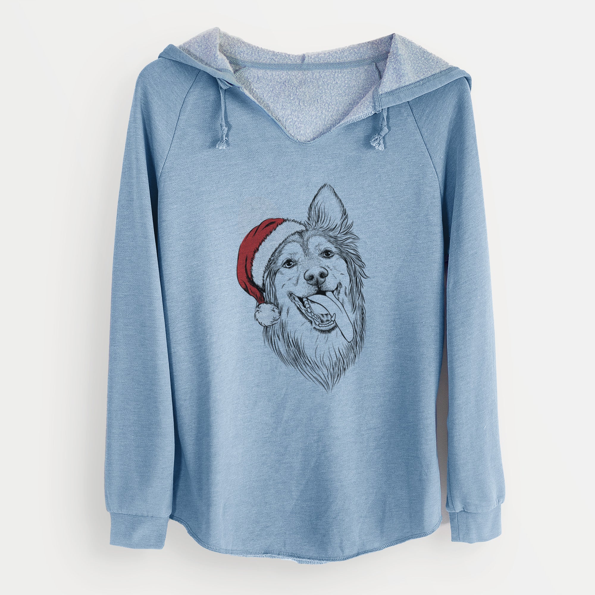 Santa Rosalie the German Shepherd Mix - Cali Wave Hooded Sweatshirt