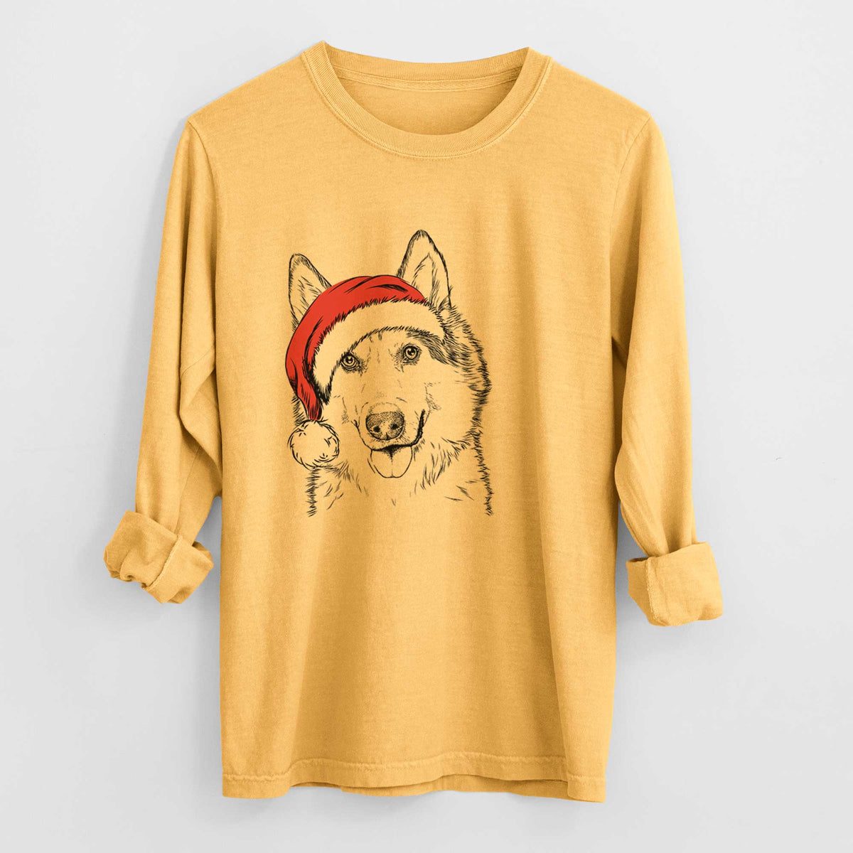 Santa Roshi the Mixed Breed - Heavyweight 100% Cotton Long Sleeve