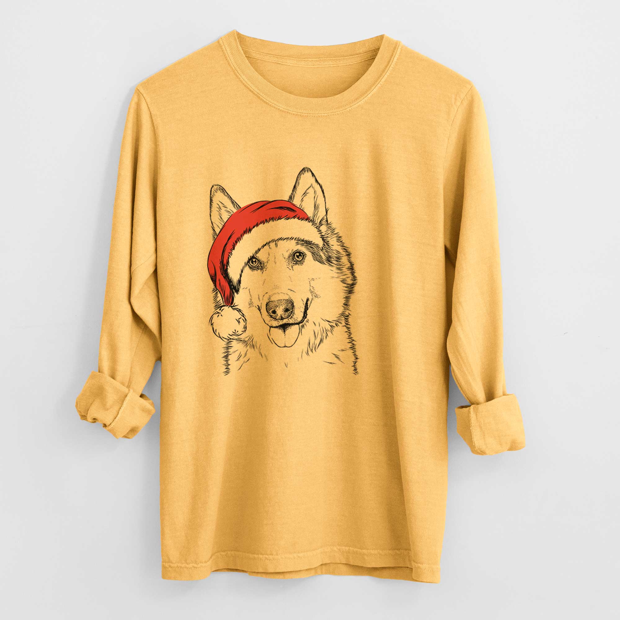 Santa Roshi the Mixed Breed - Heavyweight 100% Cotton Long Sleeve