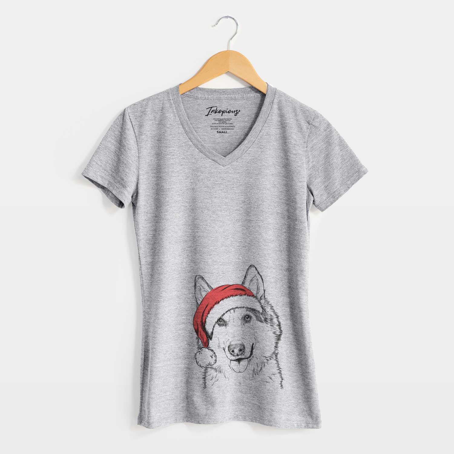 Santa Roshi the Mixed Breed - Women's V-neck Shirt