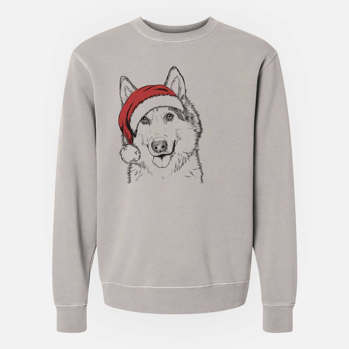 Santa Roshi the Mixed Breed - Unisex Pigment Dyed Crew Sweatshirt