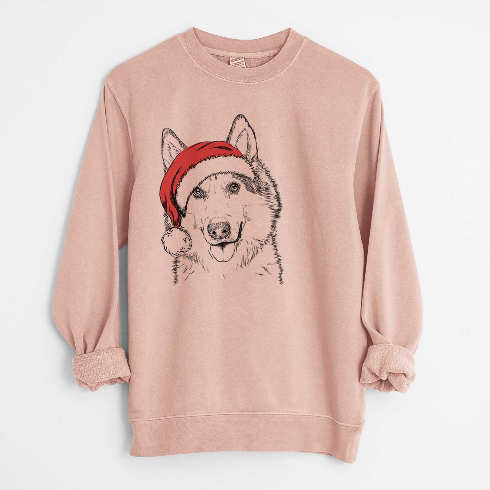 Santa Roshi the Mixed Breed - Unisex Pigment Dyed Crew Sweatshirt