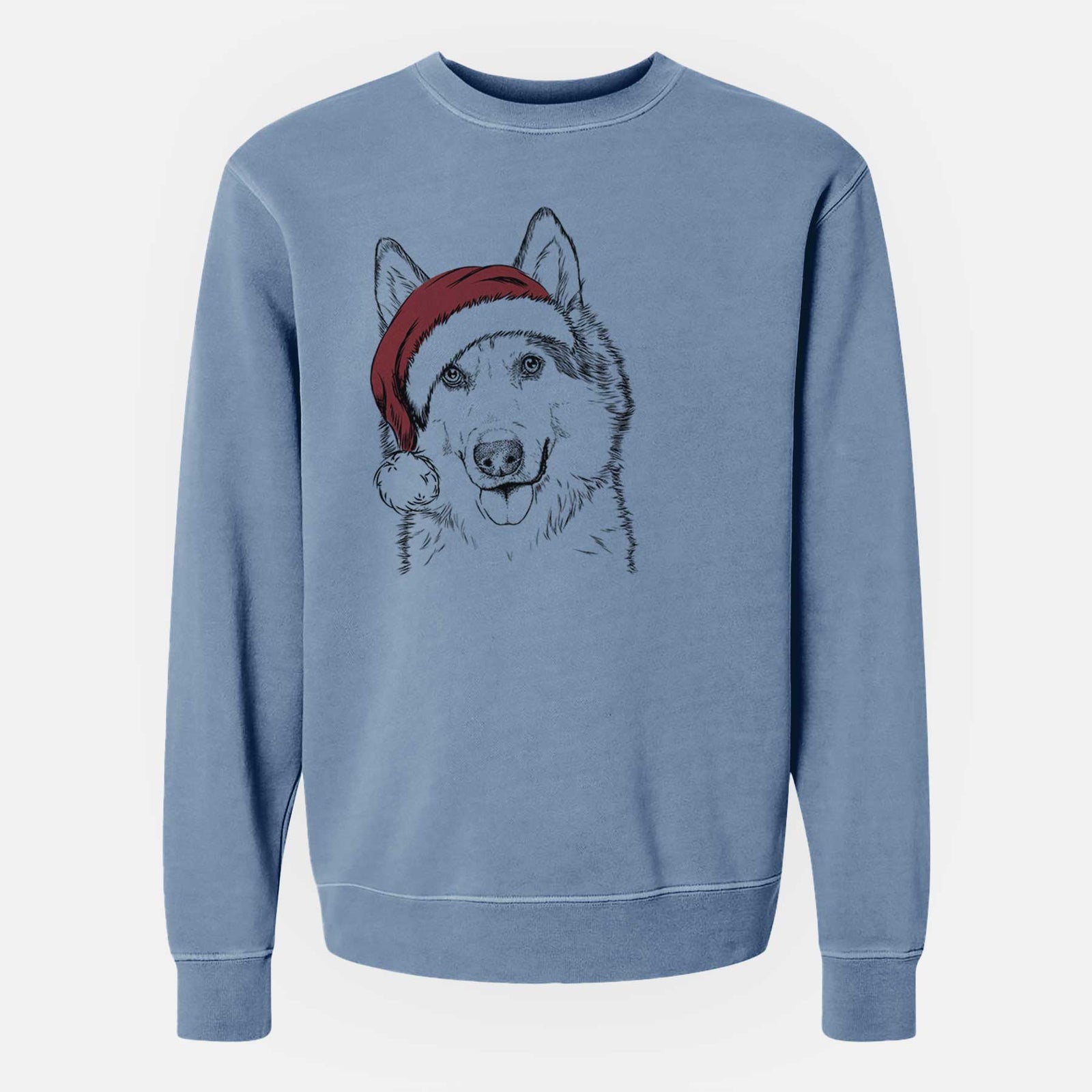 Santa Roshi the Mixed Breed - Unisex Pigment Dyed Crew Sweatshirt