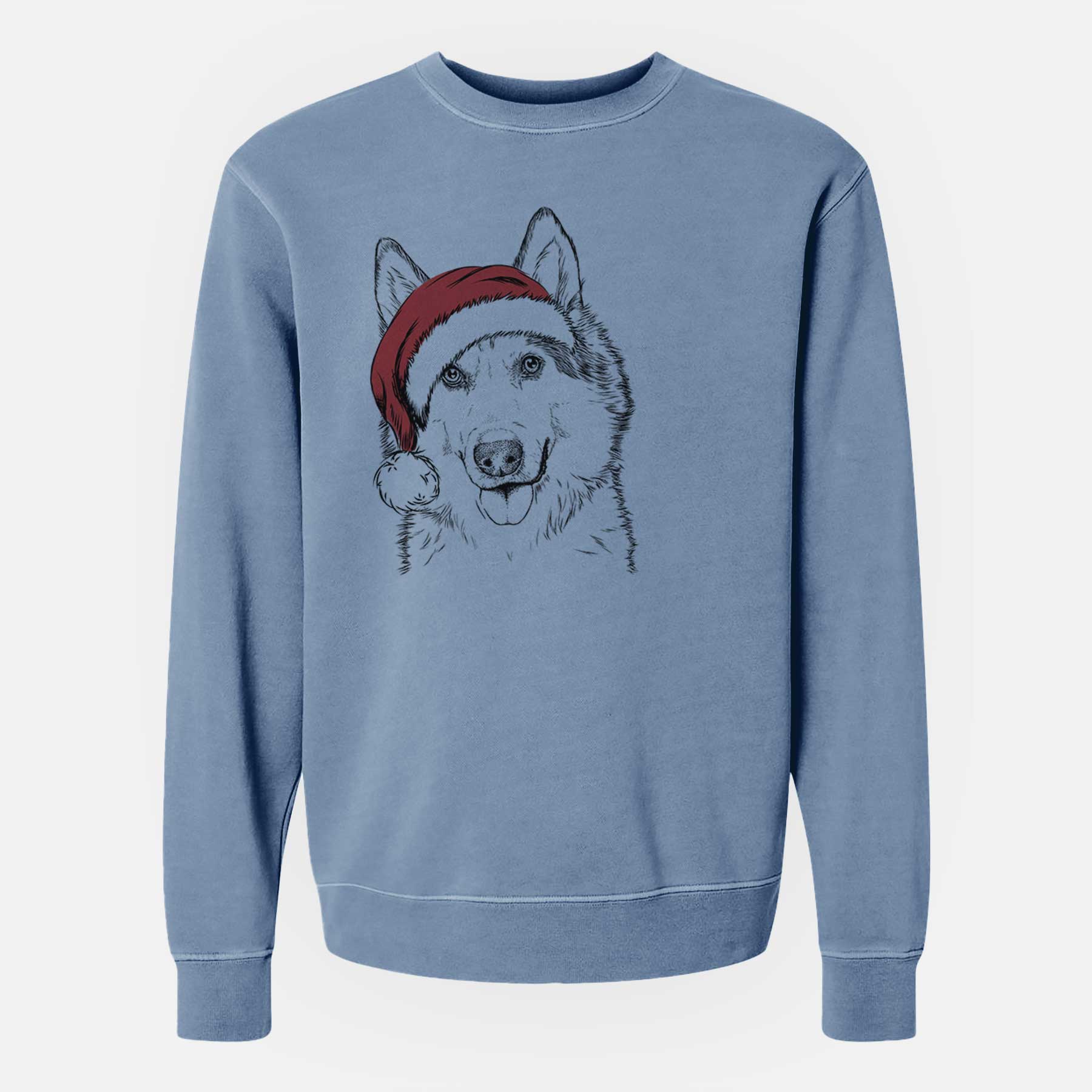 Santa Roshi the Mixed Breed - Unisex Pigment Dyed Crew Sweatshirt