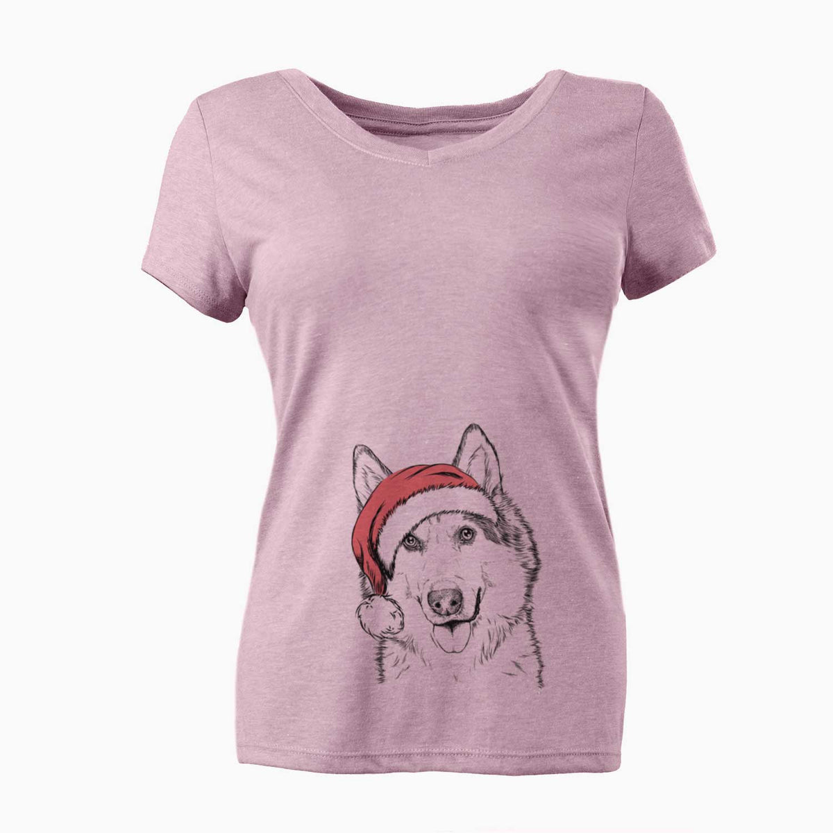Santa Roshi the Mixed Breed - Women's V-neck Shirt