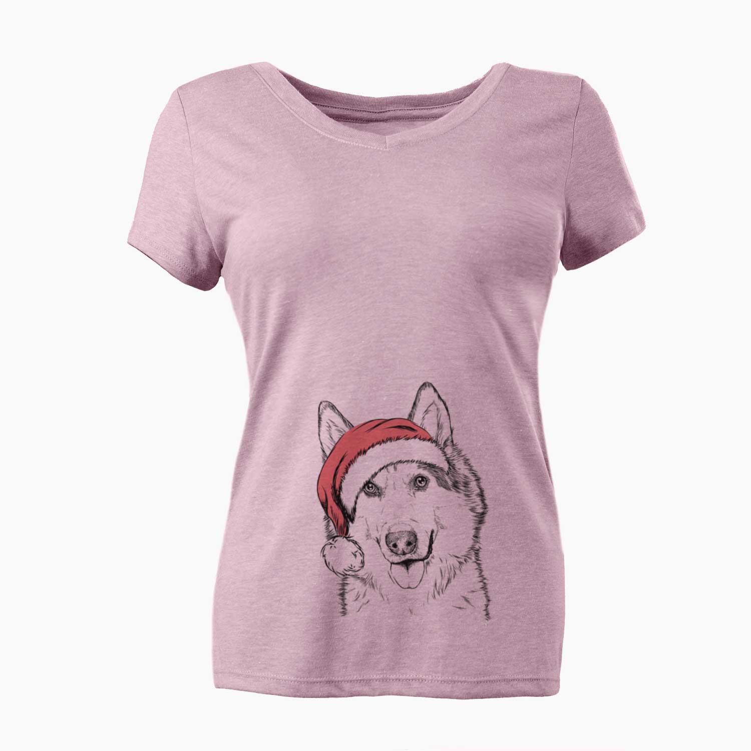 Santa Roshi the Mixed Breed - Women's V-neck Shirt
