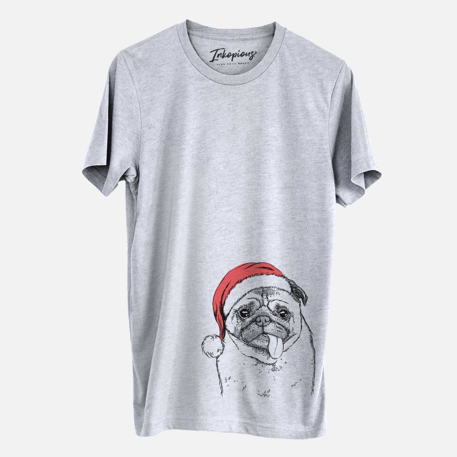 Santa Rosie the Pug - Unisex Crewneck