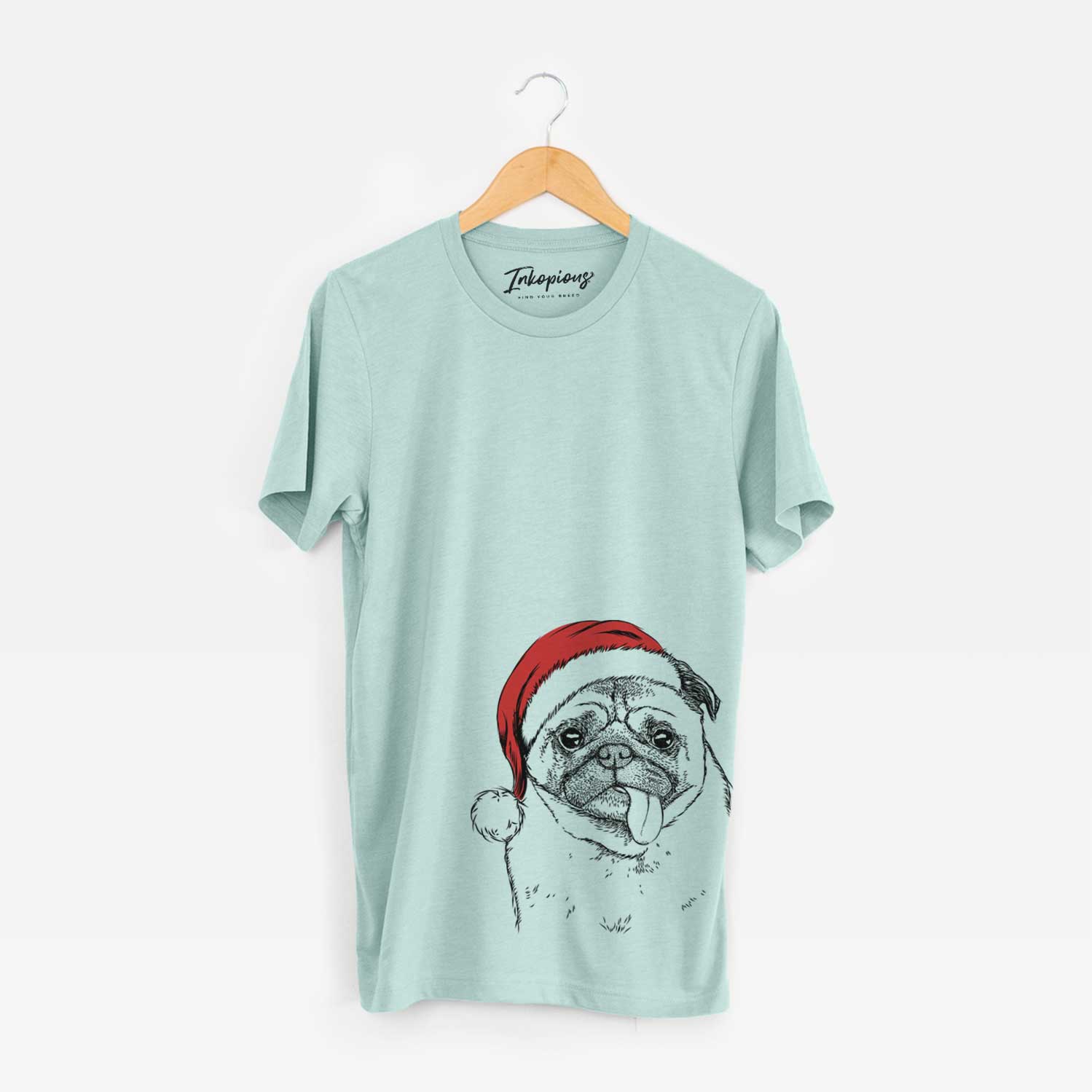 Santa Rosie the Pug - Unisex Crewneck