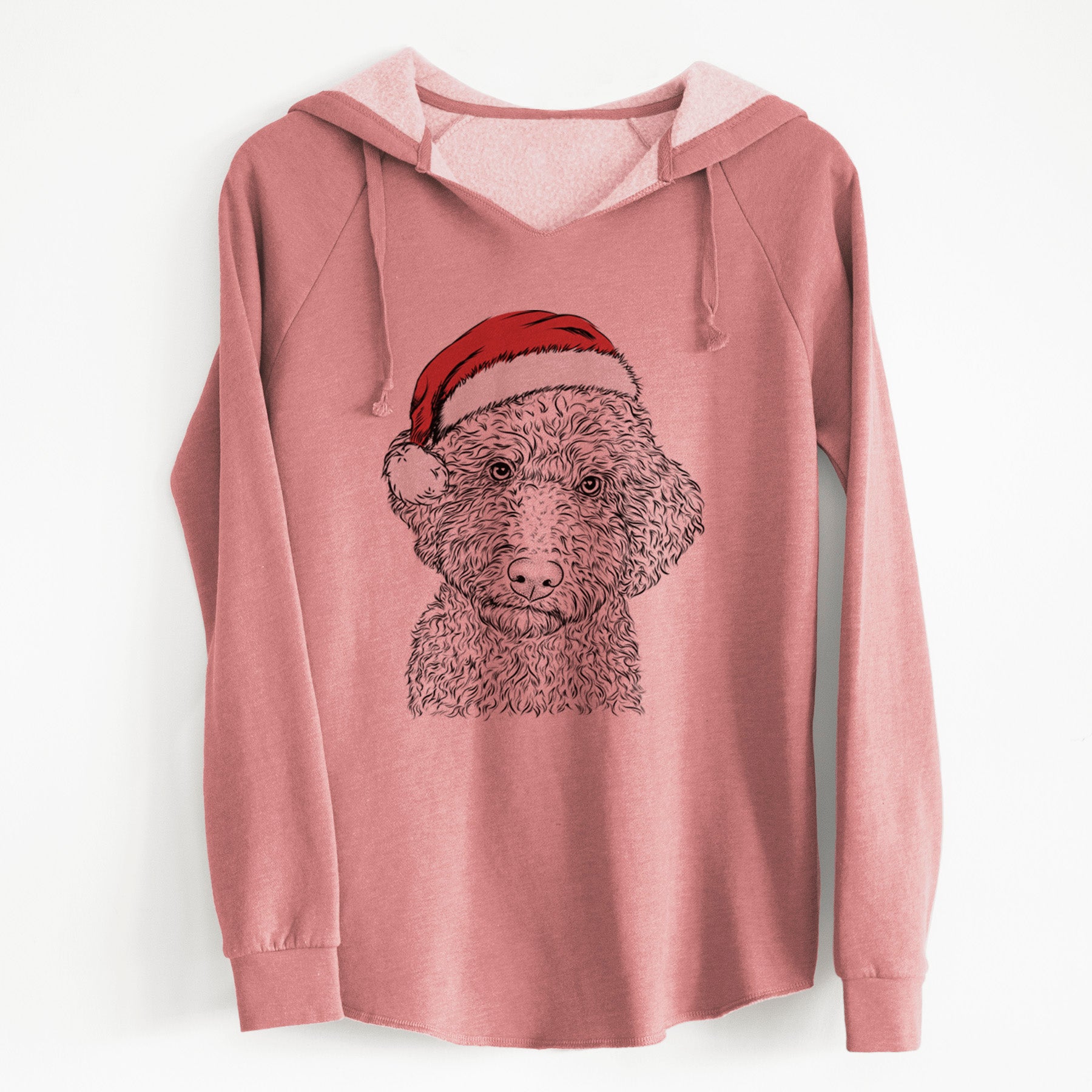 Santa Ross the Lagotto Romagnolo - Cali Wave Hooded Sweatshirt