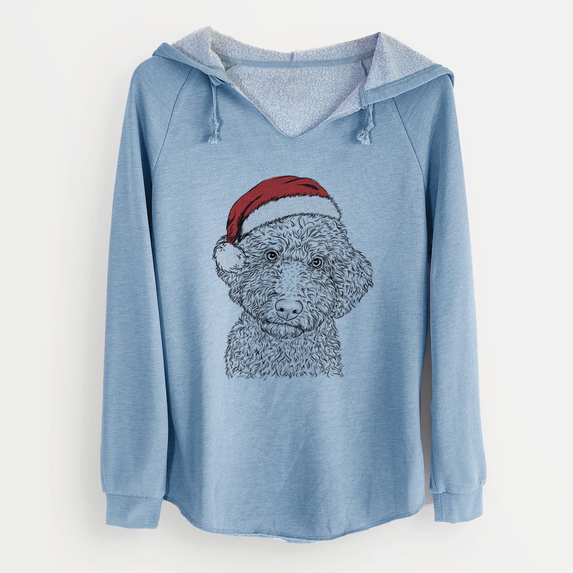 Santa Ross the Lagotto Romagnolo - Cali Wave Hooded Sweatshirt