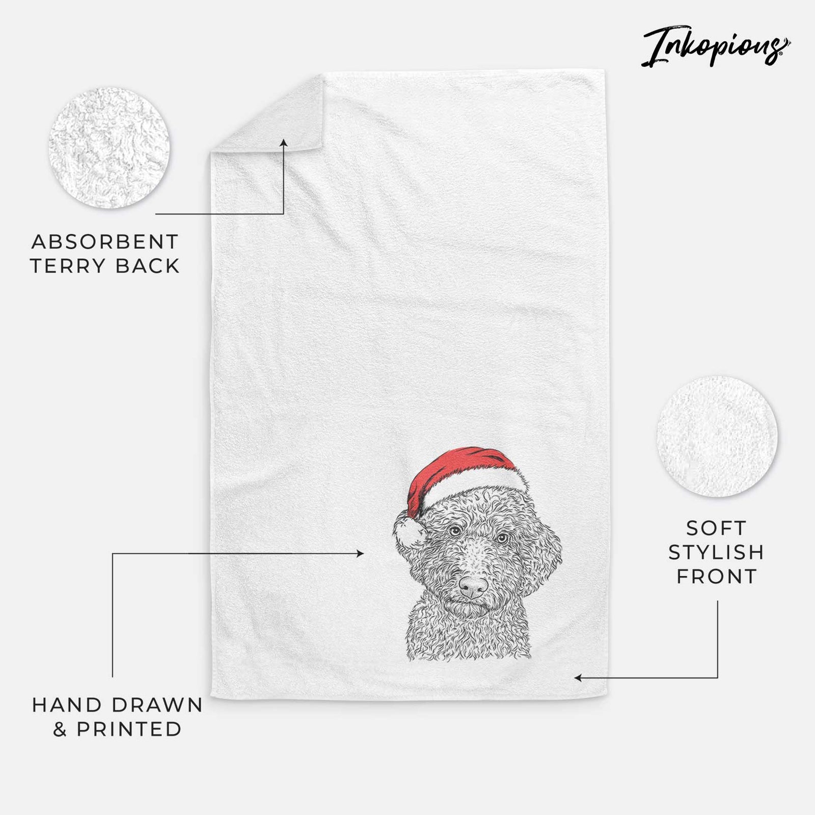 Ross the Lagotto Romagnolo Decorative Hand Towel