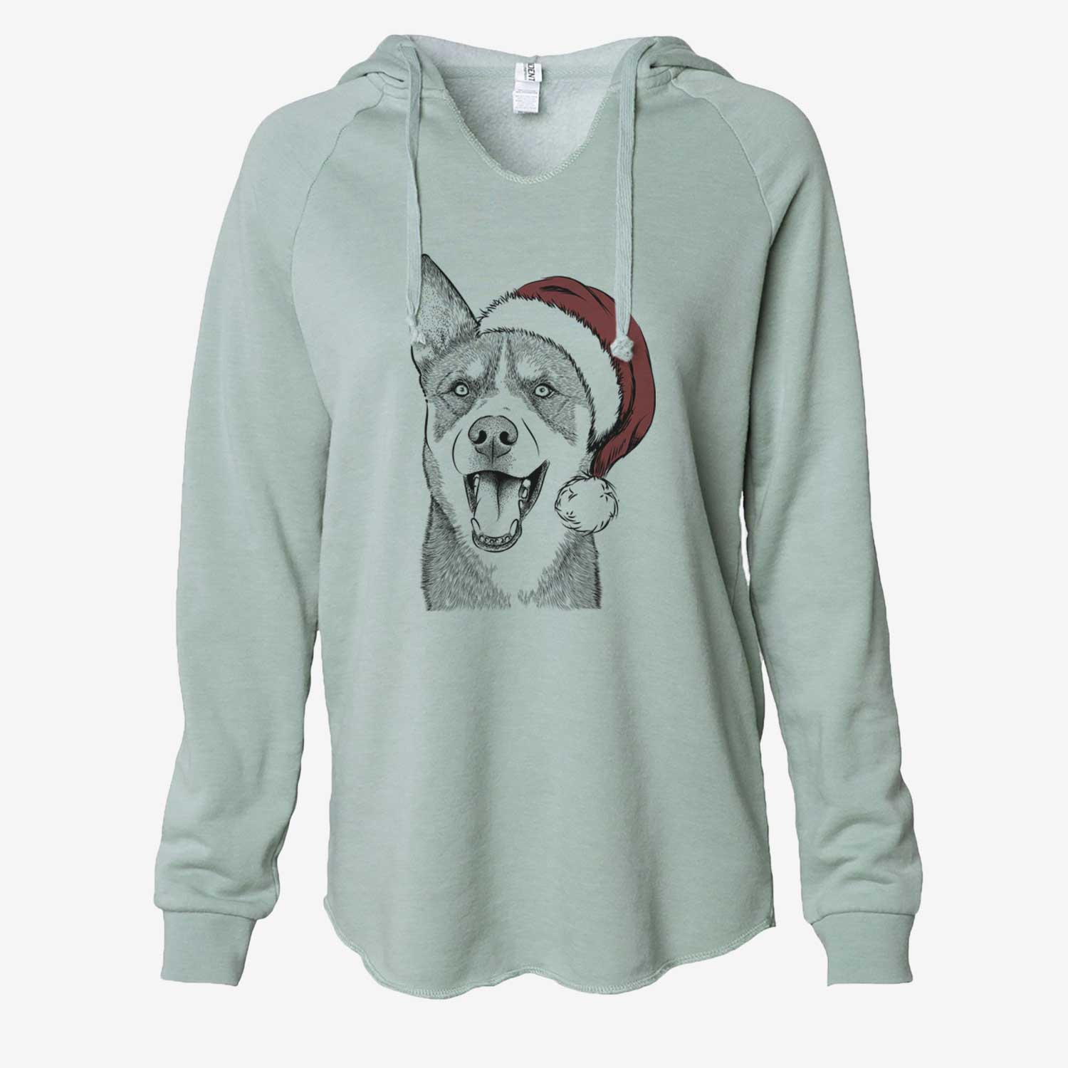 Roux the Siberian Husky - Cali Wave Hooded Sweatshirt