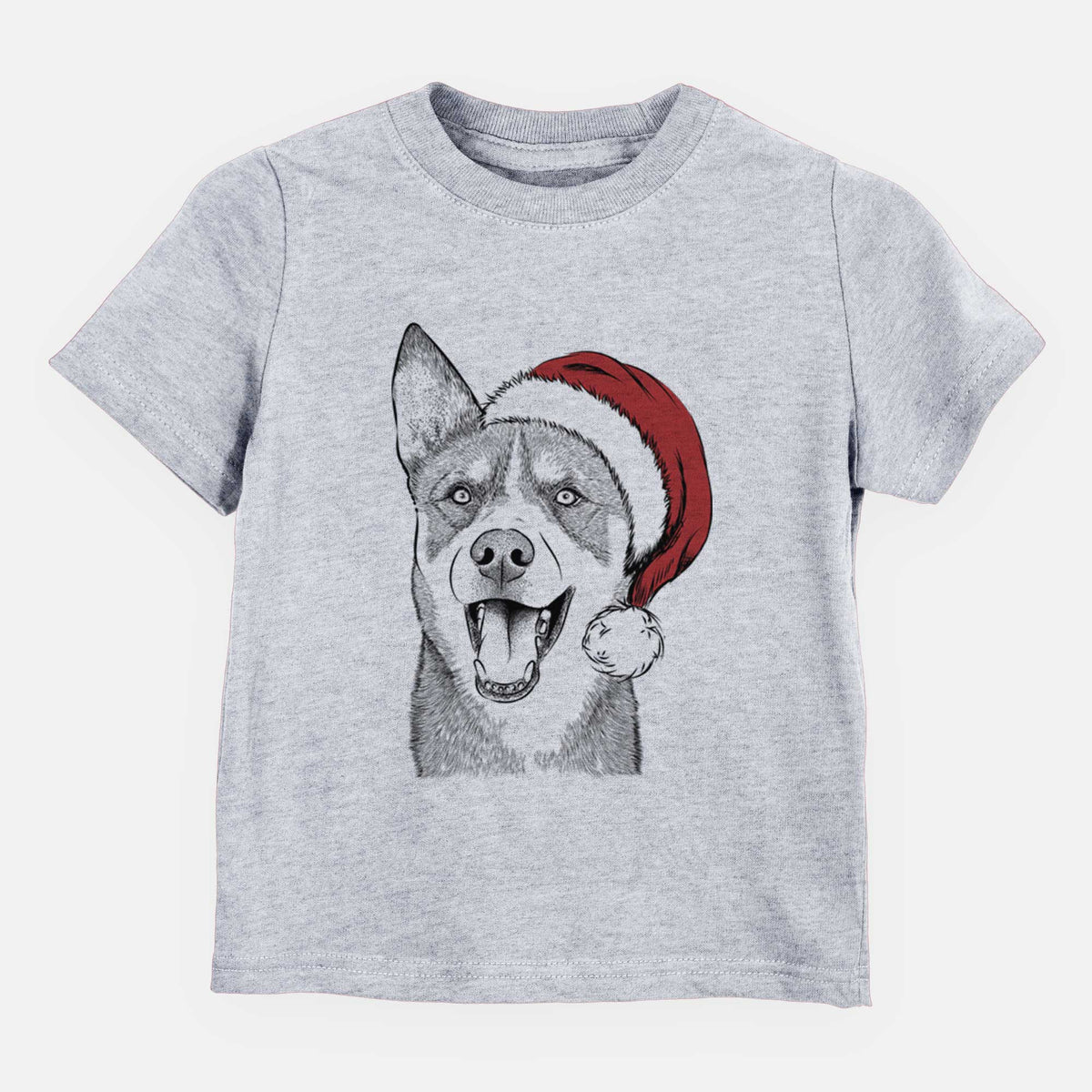 Santa Roux the Siberian Husky - Kids/Youth/Toddler Shirt