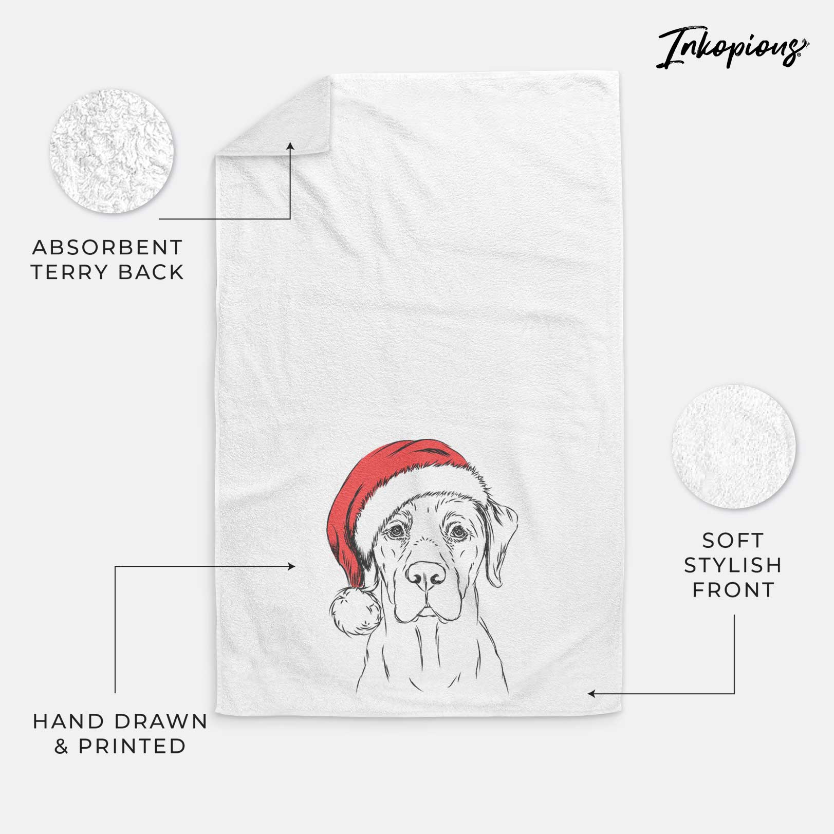 Rowdy the Labrador Retriever Decorative Hand Towel