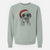 Santa Rowdy Rex the Boxer - Unisex Pigment Dyed Crew Sweatshirt