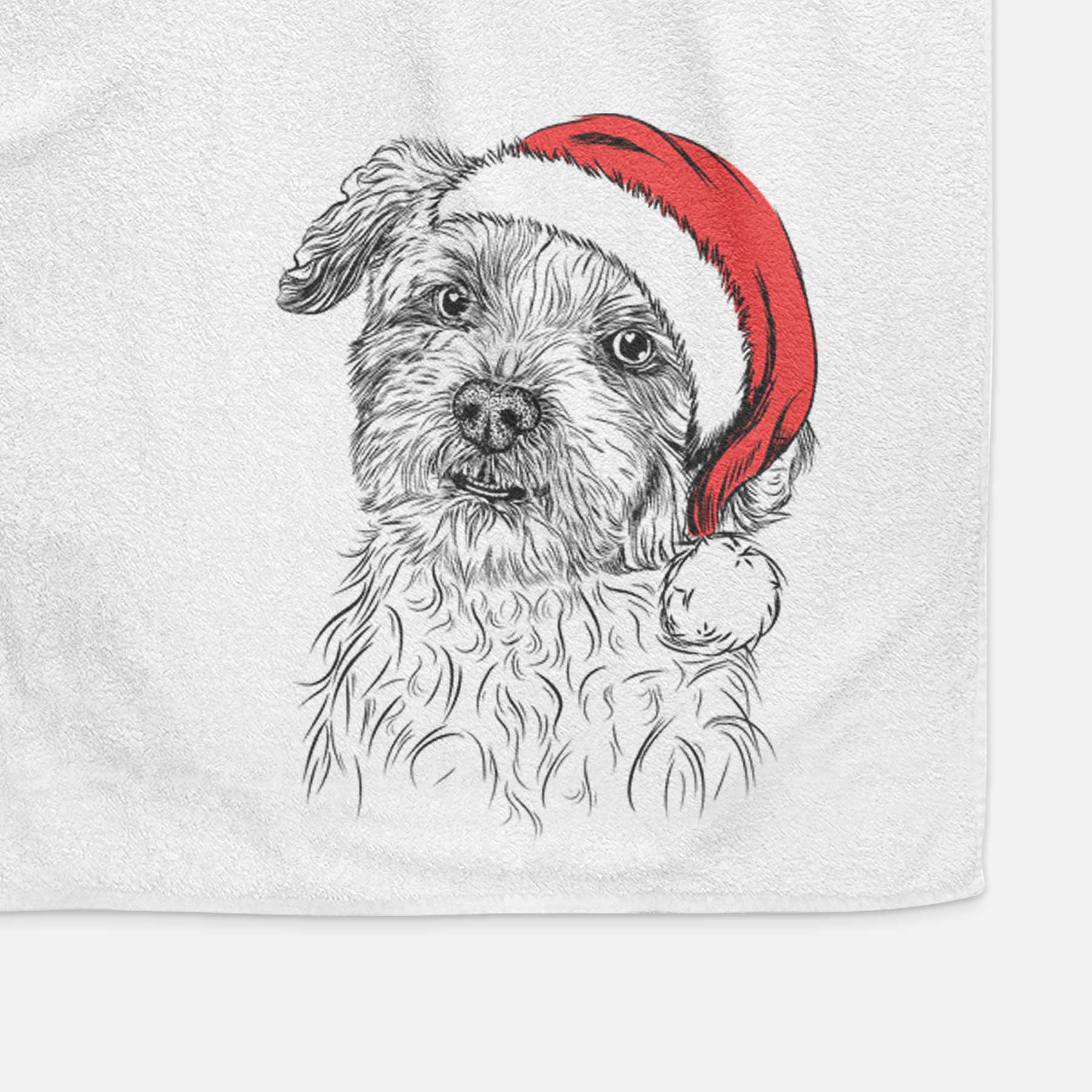 Roxie the Schnauzer Shih Tzu Mix Decorative Hand Towel