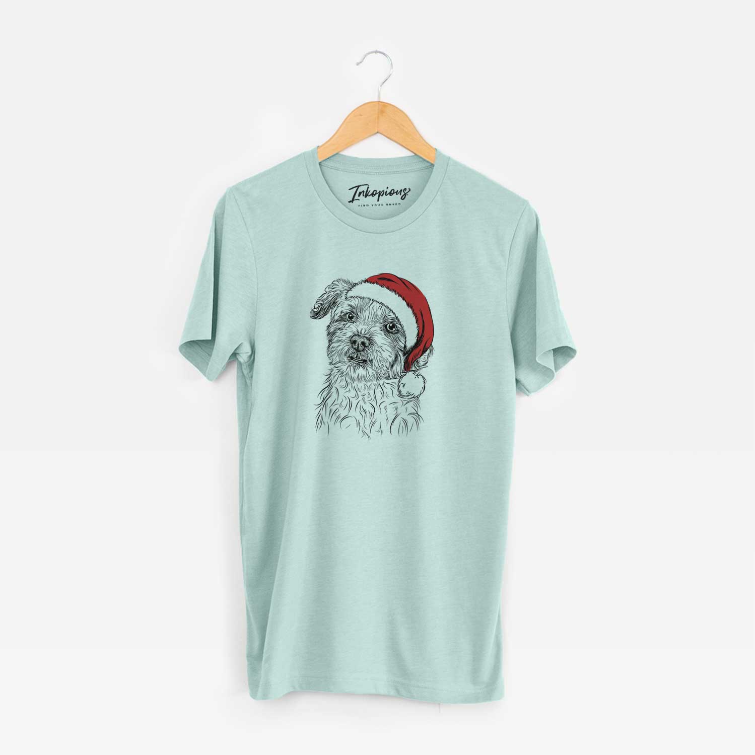 Santa Roxie the Schnauzer Shih Tzu Mix - Unisex Crewneck