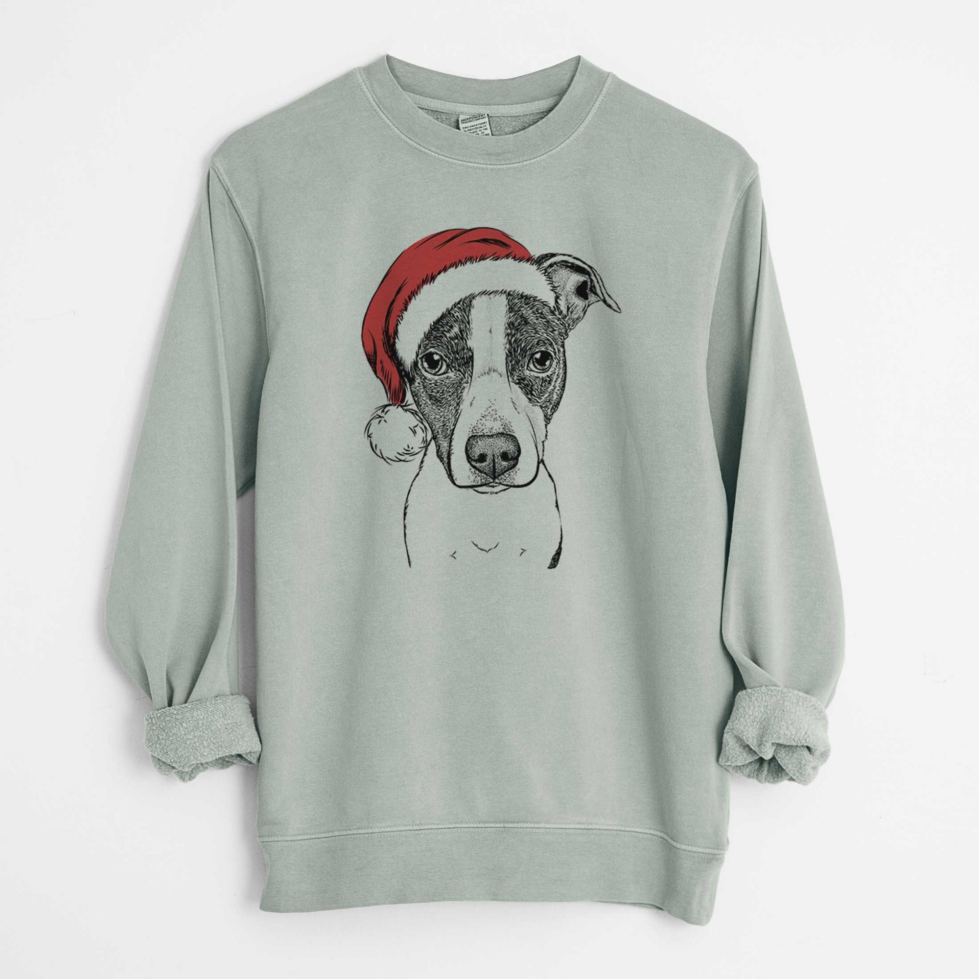 Santa Roxy the Bo Jack - Unisex Pigment Dyed Crew Sweatshirt