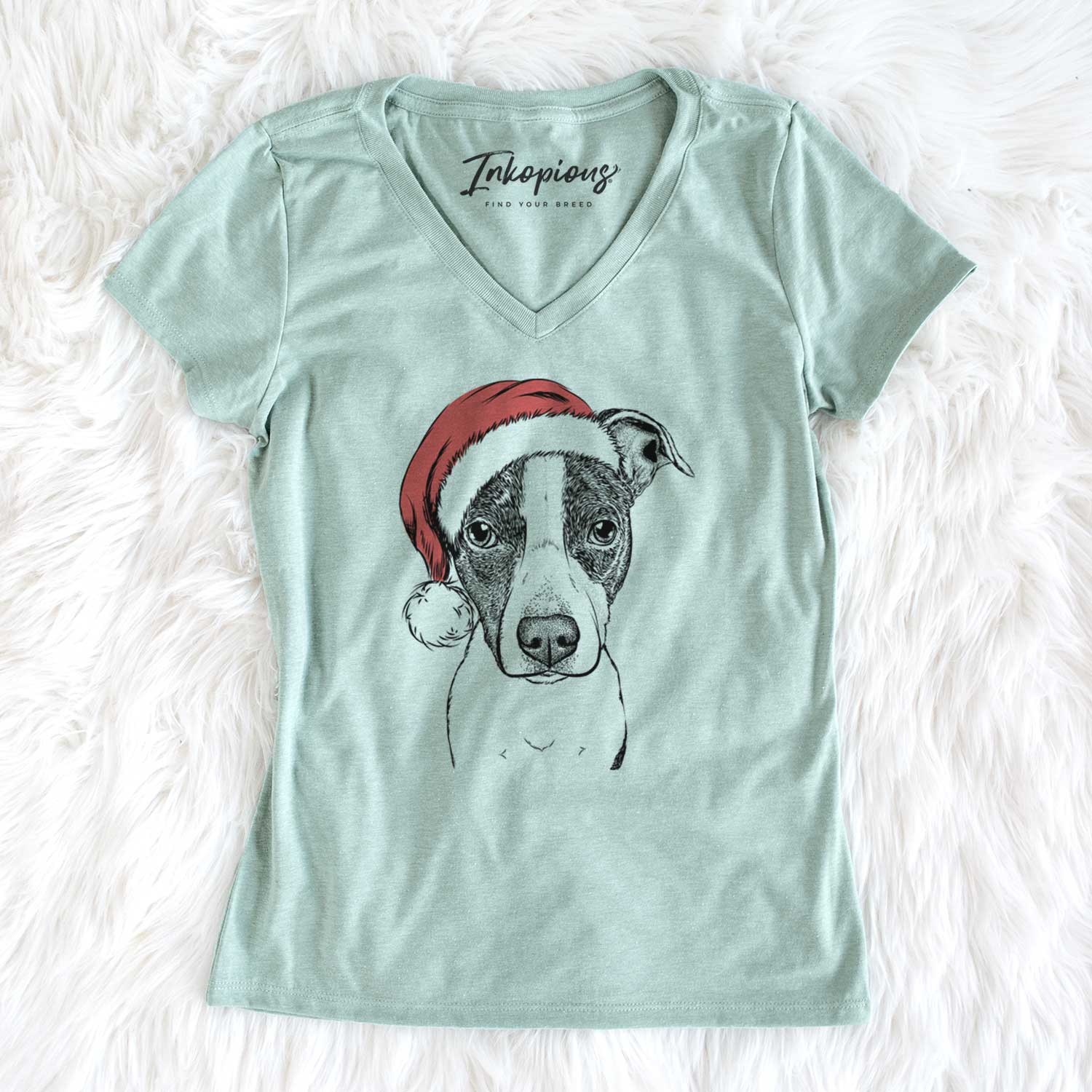 Santa Roxy the Bo Jack - Women's V-neck Shirt