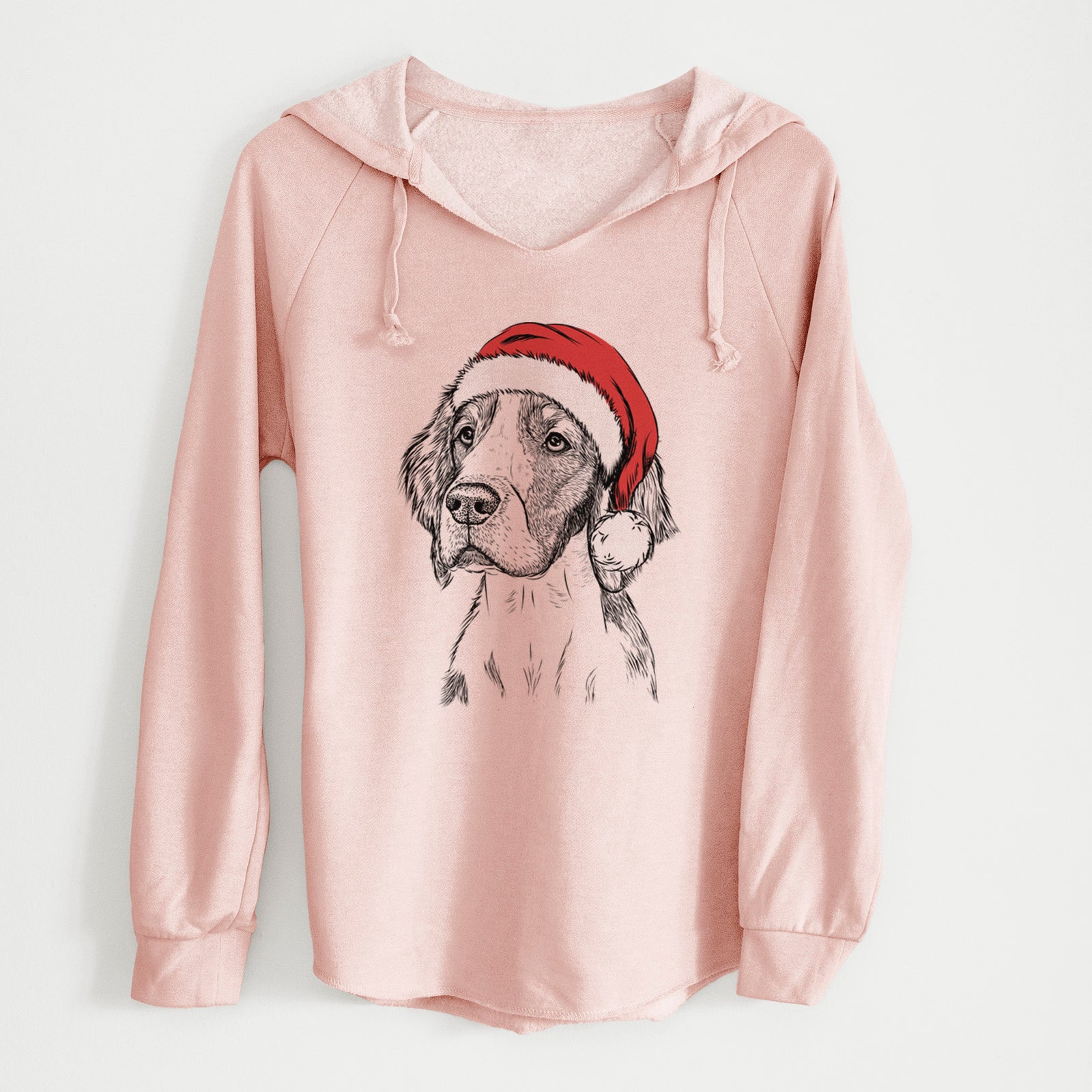 Santa Roxy the Welsh Springer Spaniel - Cali Wave Hooded Sweatshirt