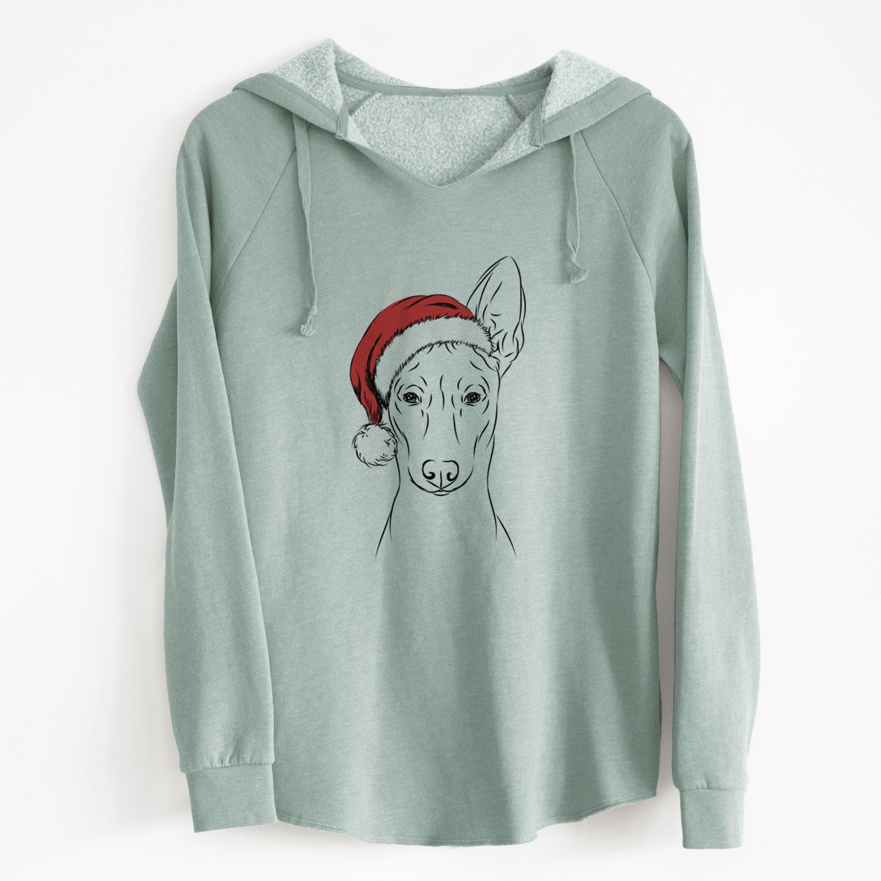 Santa Ruadh the Pharaoh Hound - Cali Wave Hooded Sweatshirt