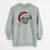 Santa Ruby the Pug - Unisex Pigment Dyed Crew Sweatshirt