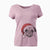 Santa Ruby the Pug - Women's V-neck Shirt