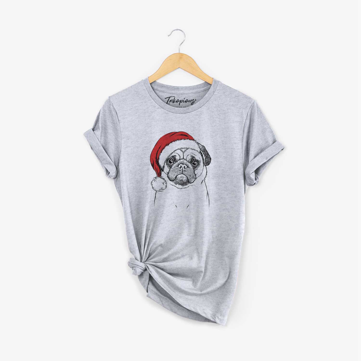 Santa Ruby the Pug - Unisex Crewneck