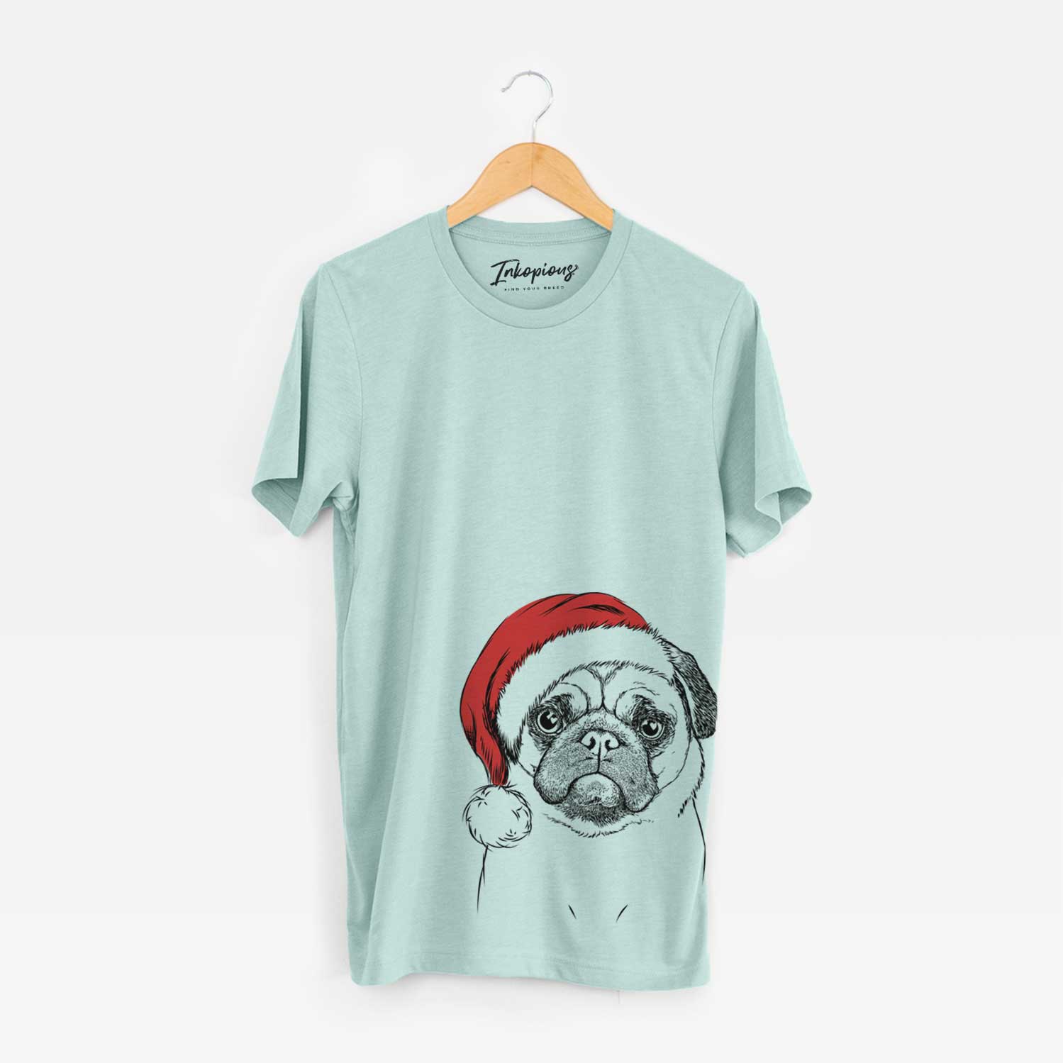 Santa Ruby the Pug - Unisex Crewneck