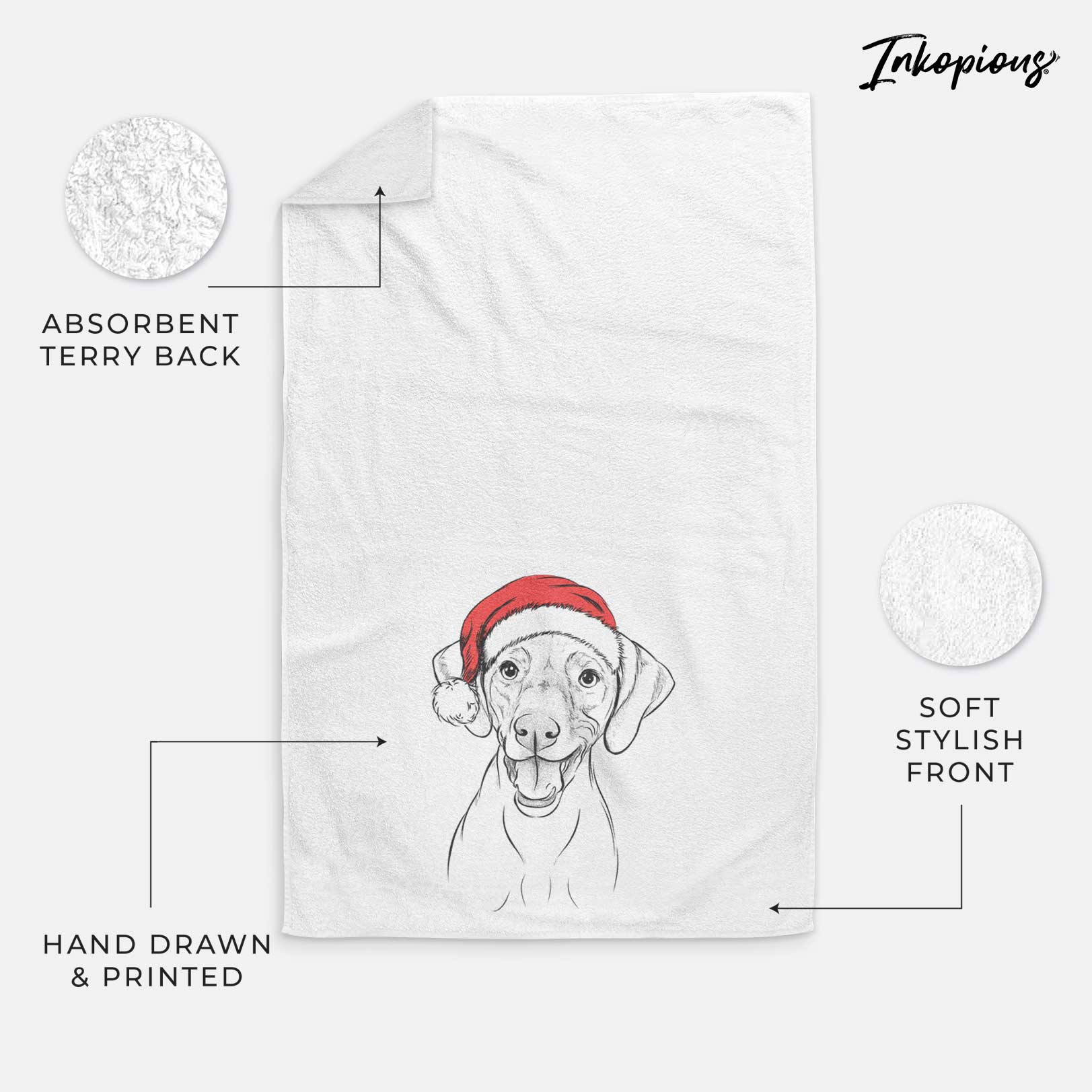 Ruby the Vizsla Decorative Hand Towel