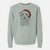 Santa Rudy the Schnoodle - Unisex Pigment Dyed Crew Sweatshirt