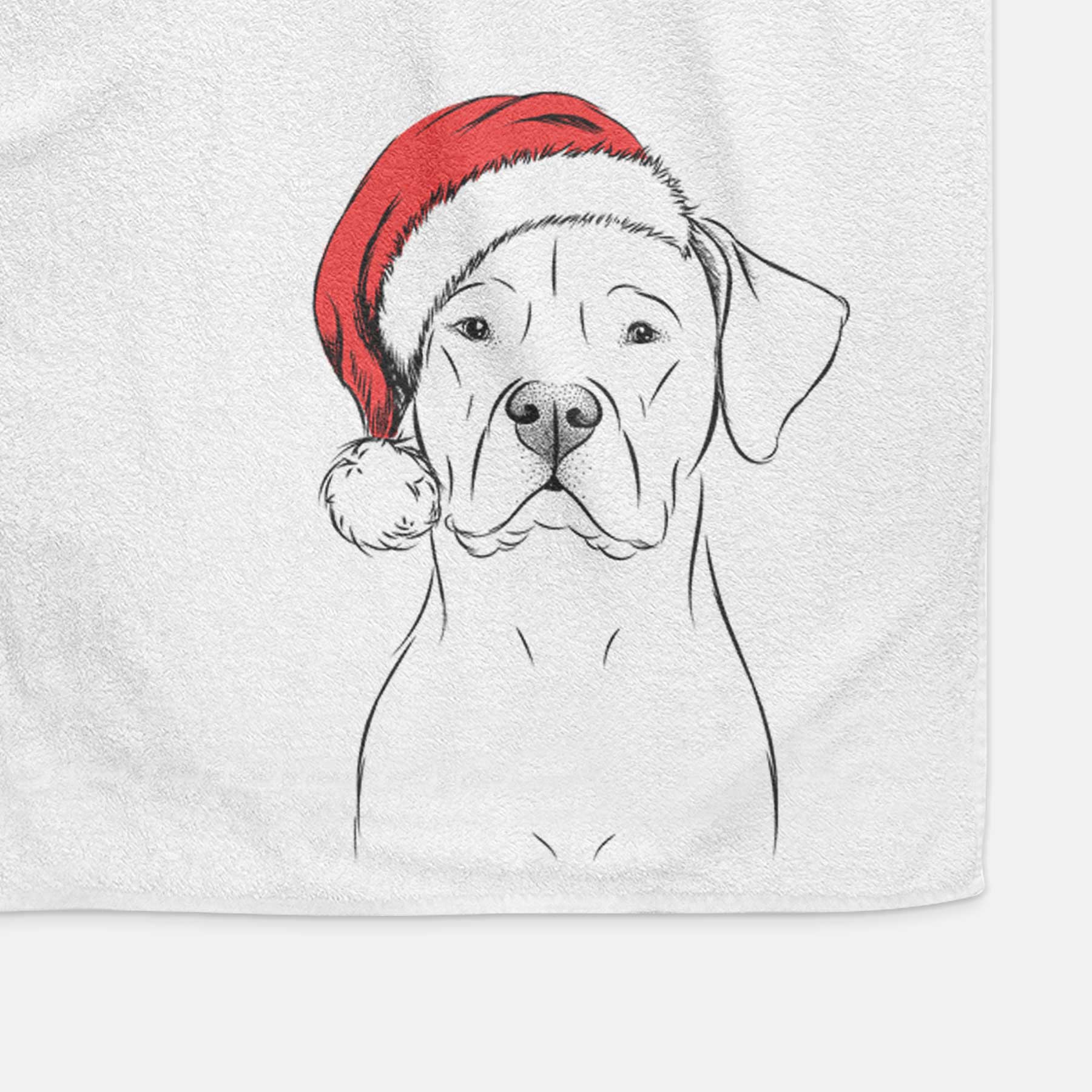 Rufio the Dogo Argentino Decorative Hand Towel