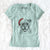 Santa Rufus the American Bulldog - Women's V-neck Shirt