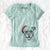 Santa Rufus the American Bulldog - Women's V-neck Shirt